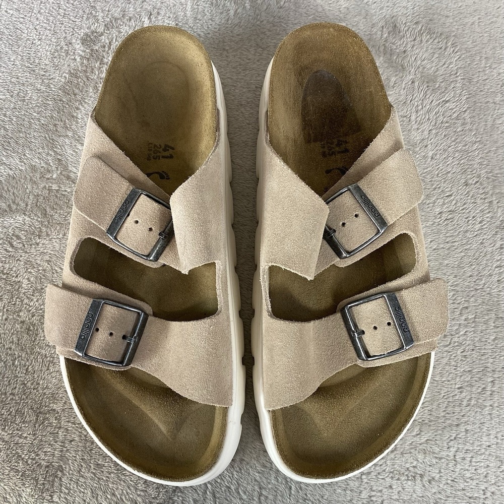 Birkenstock Papillio Arizona Chunky Sandals Womens US 10 EU 41 Sand Slide NEW - Picture 8 of 11